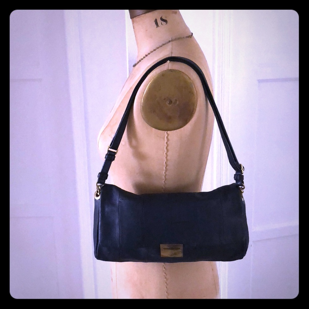 JCrew Blue Leather Shoulder Bag